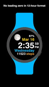 Moon Steps Watch Face screenshot 5
