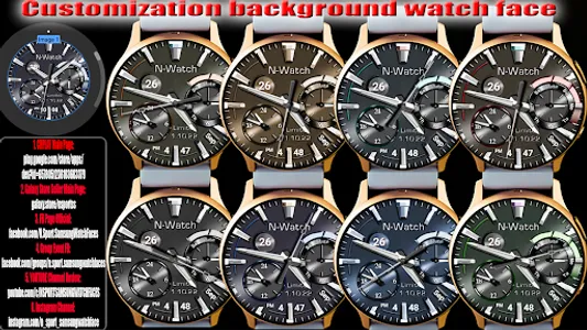 [N-SPORT520] Analog Watch face screenshot 6