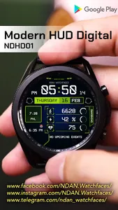 NDAN Modern HUD Digital face screenshot 1