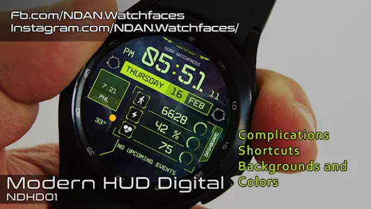 NDAN Modern HUD Digital face screenshot 3