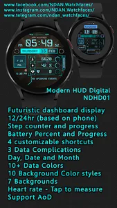 NDAN Modern HUD Digital face screenshot 4