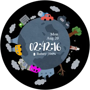 Watch Face Wear OS Earth screenshot 4