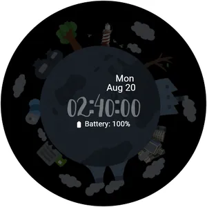 Watch Face Wear OS Earth screenshot 5