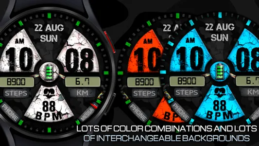 WIN Nuclear PRO Watch face screenshot 12