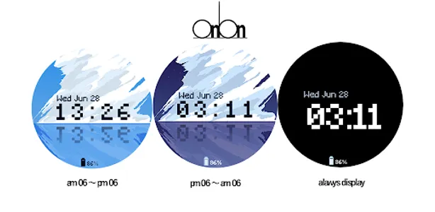 OniOn watchface 003 Pixel screenshot 0