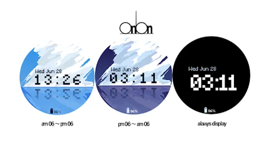 OniOn watchface 003 Pixel screenshot 10