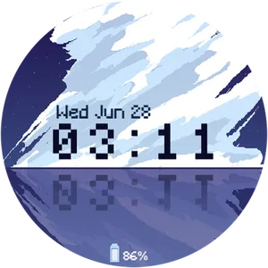 OniOn watchface 003 Pixel screenshot 3