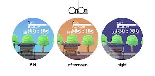OniOn watchface 005 Pixel screenshot 0