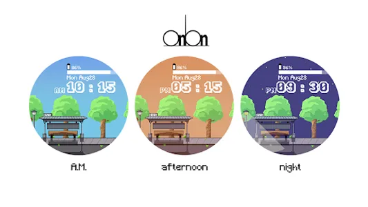 OniOn watchface 005 Pixel screenshot 10