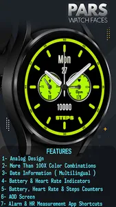 Pars Karia Colored Watch Face screenshot 8