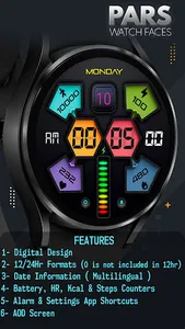 Pars Lidia Digital Watch Face screenshot 22