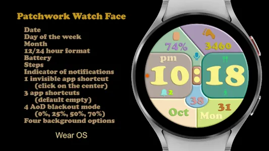Patchwork Watch Face screenshot 0