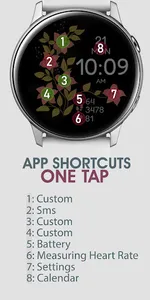 Petals Digital Watch Face screenshot 3