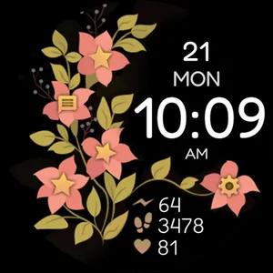 Petals Digital Watch Face screenshot 5