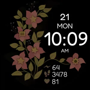 Petals Digital Watch Face screenshot 6