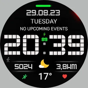 Pixel MOD Black Watch face screenshot 27