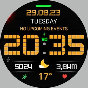 Pixel MOD Black Watch face screenshot 28