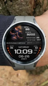 PWW64 - Skull Digi Watch Face screenshot 11