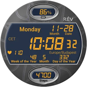 Rev001 Digital Watch Face screenshot 11
