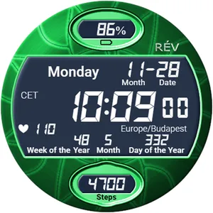 Rev001 Digital Watch Face screenshot 13