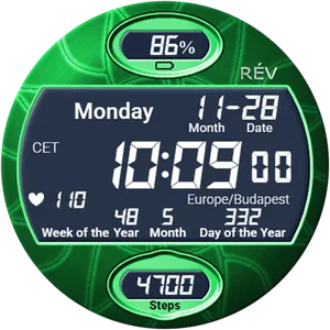 Rev001 Digital Watch Face screenshot 2