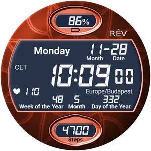 Rev001 Digital Watch Face screenshot 4