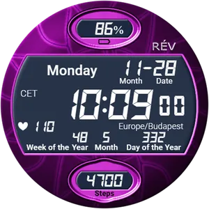 Rev001 Digital Watch Face screenshot 5