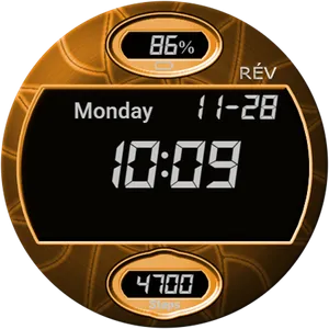 Rev001 Digital Watch Face screenshot 6