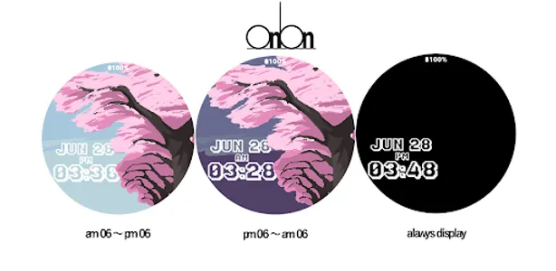 OniOn watchface 02 Pixel screenshot 0
