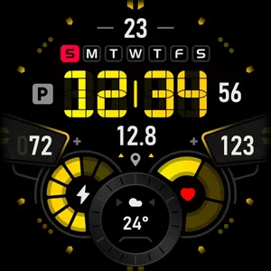 SH007 Watch Face, WearOS watch screenshot 10
