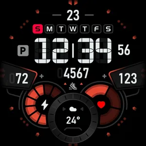 SH007 Watch Face, WearOS watch screenshot 11