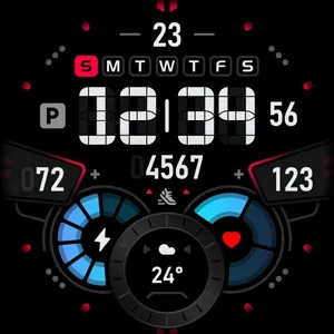 SH007 Watch Face, WearOS watch screenshot 8