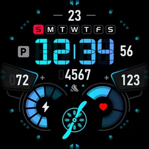 SH007 Watch Face, WearOS watch screenshot 9