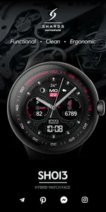 SH013 Watch Face, WearOS watch screenshot 0