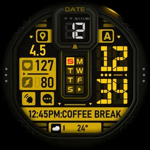 SH041 Watch Face, WearOS watch screenshot 10