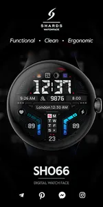 SH066 Watch Face, WearOS watch screenshot 0