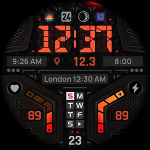 SH066 Watch Face, WearOS watch screenshot 10