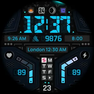 SH066 Watch Face, WearOS watch screenshot 13