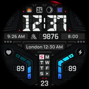 SH066 Watch Face, WearOS watch screenshot 15