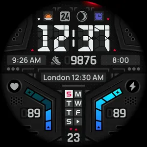 SH066 Watch Face, WearOS watch screenshot 8
