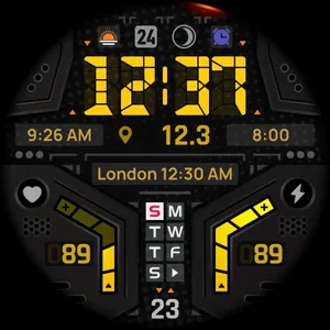 SH066 Watch Face, WearOS watch screenshot 9