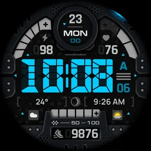SH067 Watch Face, WearOS watch screenshot 12