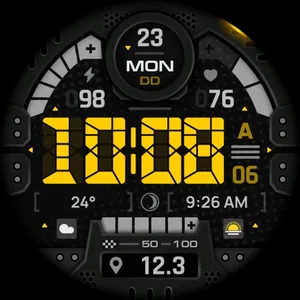 SH067 Watch Face, WearOS watch screenshot 14