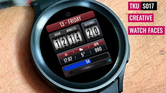 Tku S017 Retro Watch Face screenshot 0