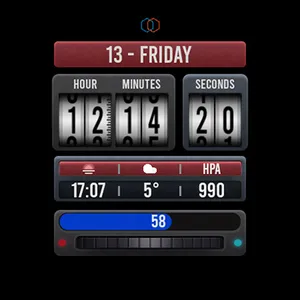 Tku S017 Retro Watch Face screenshot 21