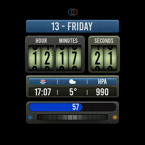 Tku S017 Retro Watch Face screenshot 22