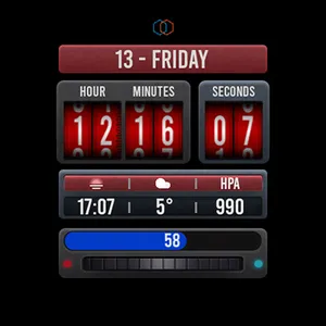 Tku S017 Retro Watch Face screenshot 24