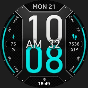 Big clock - digital watch face screenshot 17