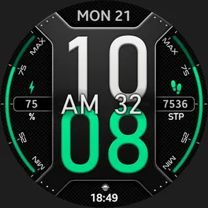 Big clock - digital watch face screenshot 18