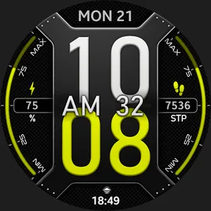 Big clock - digital watch face screenshot 21